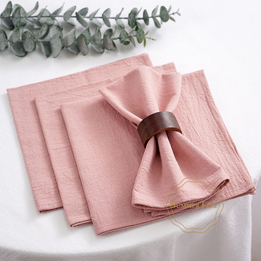 Linen Napkin Set - 24개입 40cm X 40cm 천 냅킨