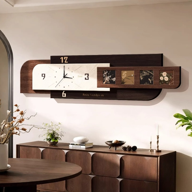 Luxury Lifestyle Aesthetic - 미니멀리스트 디자인 벽시계 거실 고급스러운 현대적인
