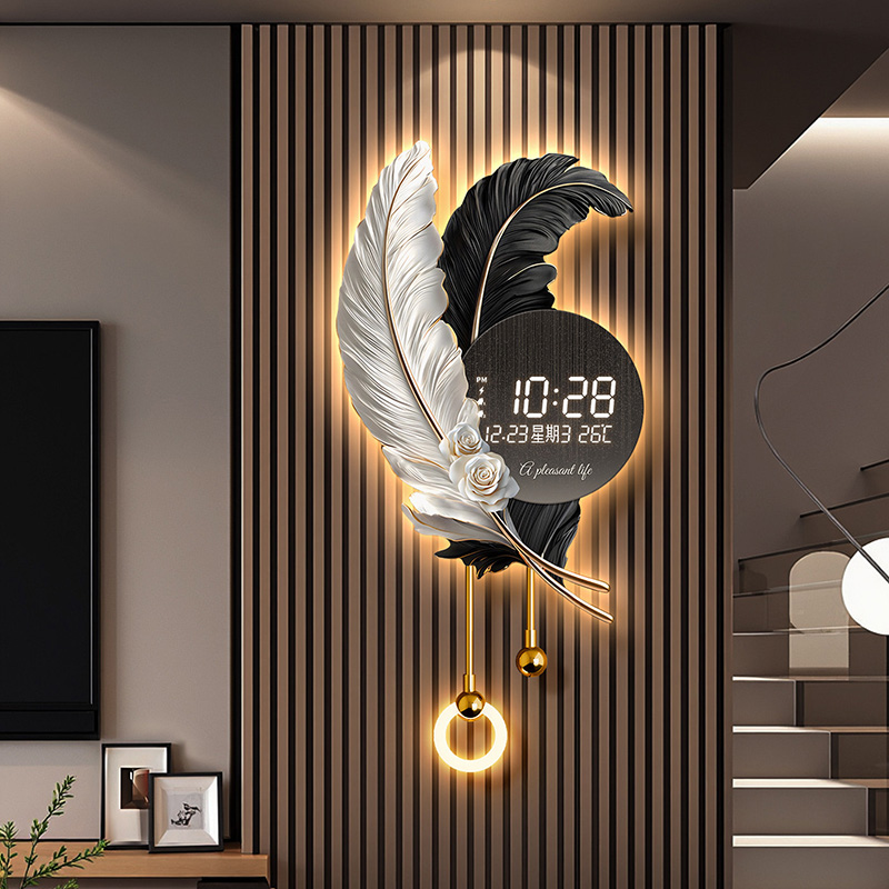 Luxury Lifestyle Aesthetic - 중국 스타일 미니멀리스트 벽시계 럭셔리 디자인