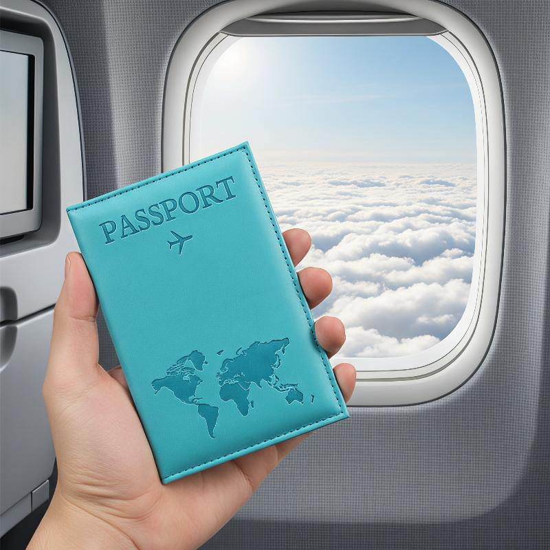 Leather Passport Cover - PU 가죽 여권 홀더 남성 여성을위한