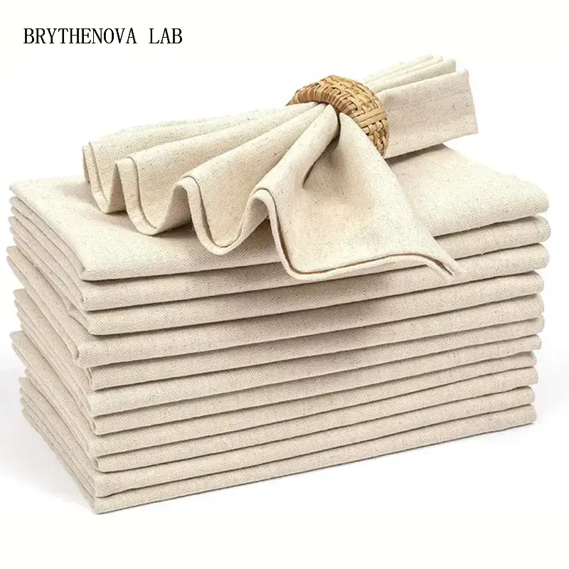 Linen Napkin Set - 6/10/12 30x30cm 리넨 냅킨 세트, 내구성이