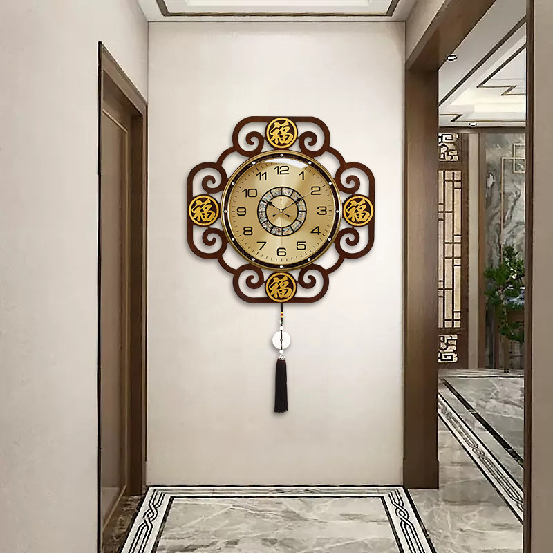 Luxury Lifestyle Aesthetic - 중국 스타일 미적 벽시계 미니멀리스트 디자인