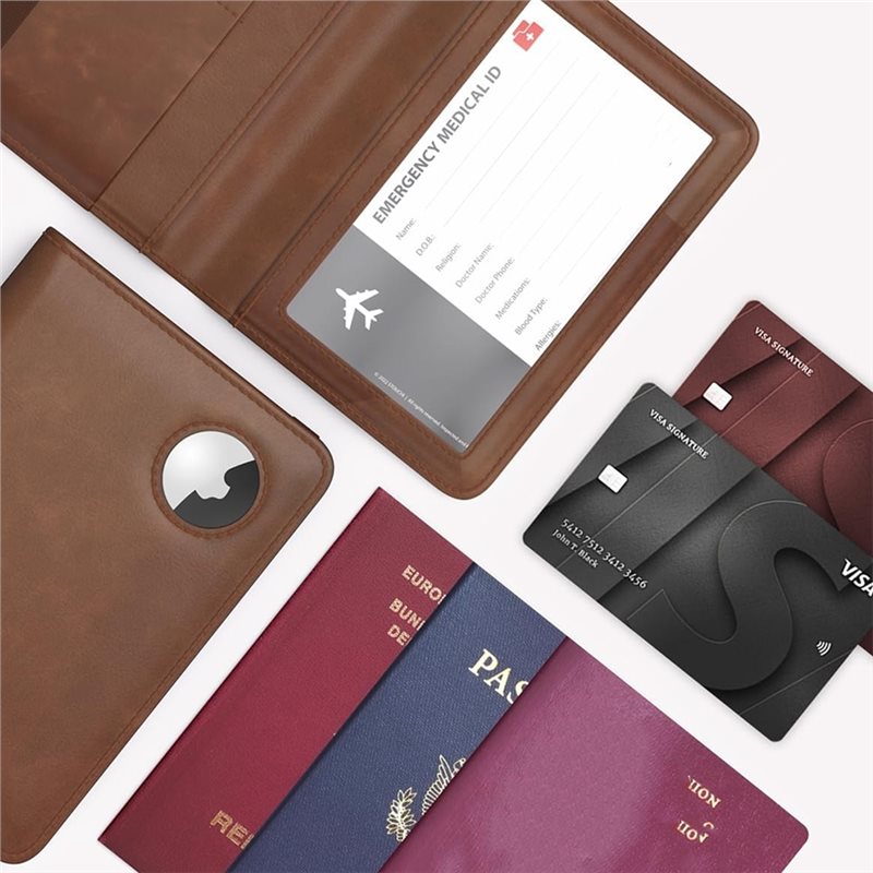 Airtag용 RFID 차단 기능이 있는 ABRT-여권 - Leather Passport Cover 리뷰 및 가격