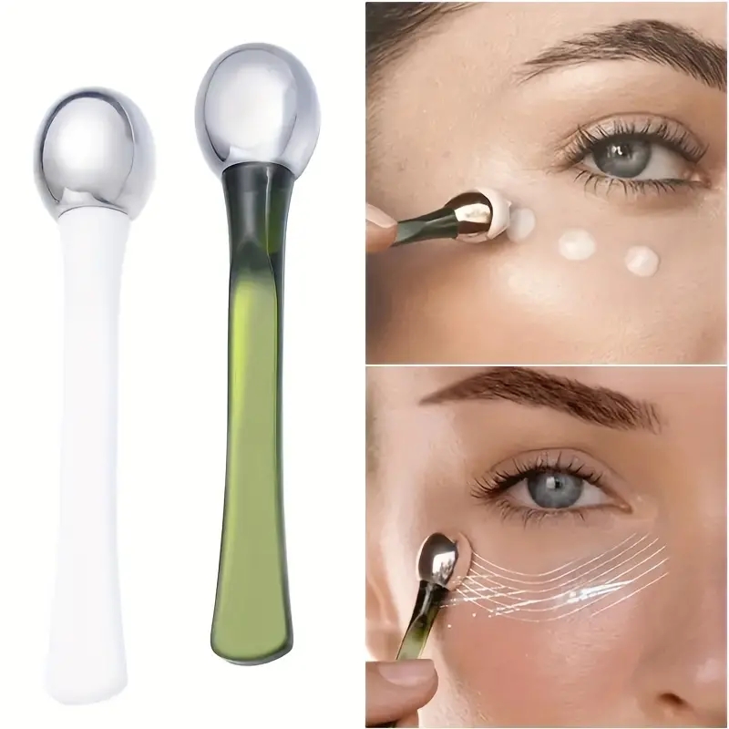 1개 아이롤러 마사지 스틱 아이크림 어플리케이터 화장품 - Gold Cutlery Flatware 리뷰 및 가격