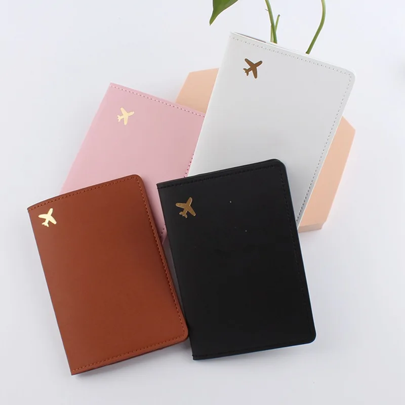 간단한 패션 여권 홀더 가방 여행 얇은 슬림 ID 카드 - Leather Passport Cover 리뷰 및 가격