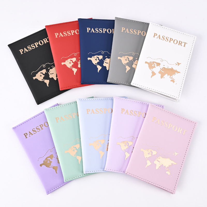 패션 여권 보호 커버 세계 패턴 여행 여권 홀더 지갑  - Leather Passport Cover 리뷰 및 가격