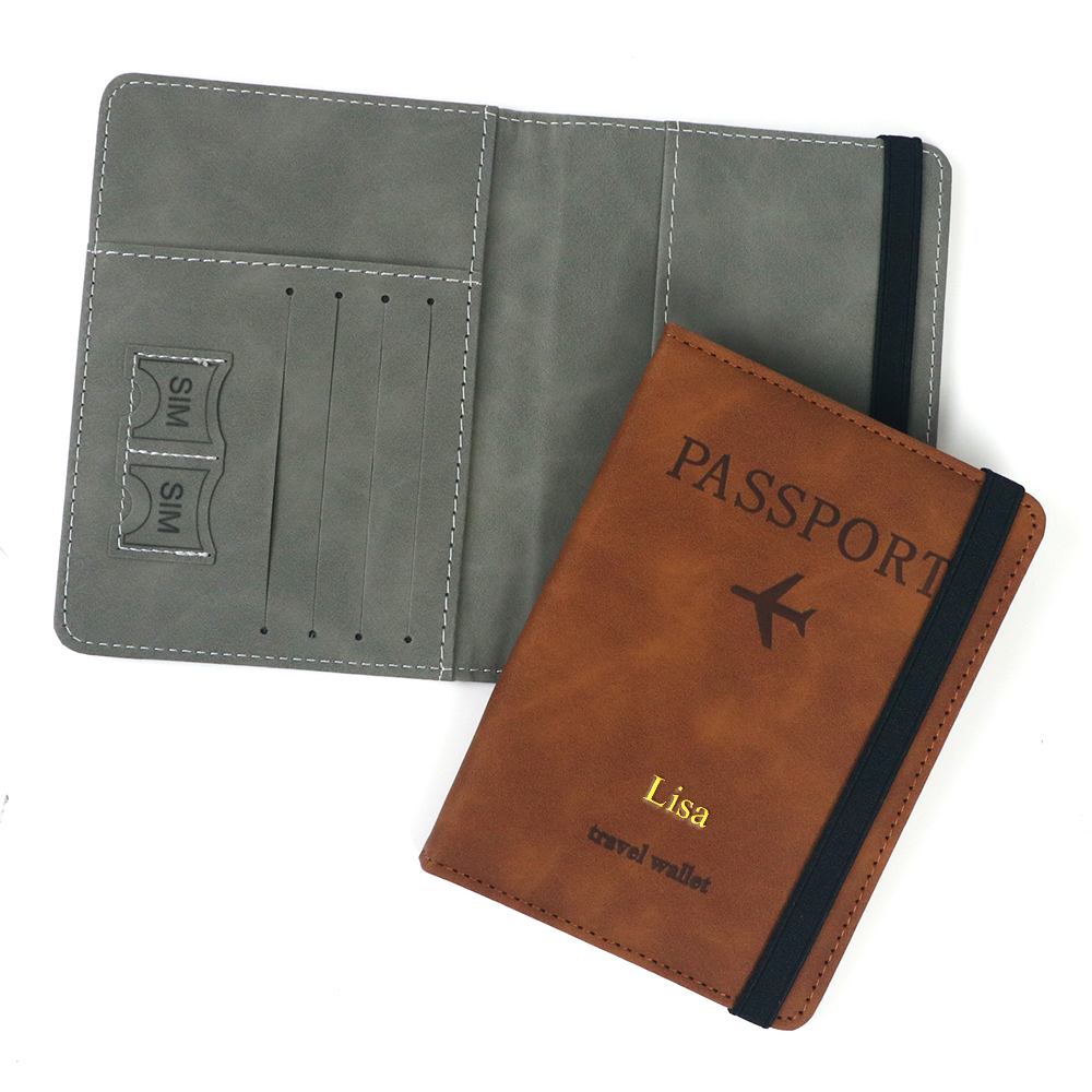 맞춤형 이름 PU 가죽 카드 케이스 여권 홀더 RFID - Leather Passport Cover 리뷰 및 가격