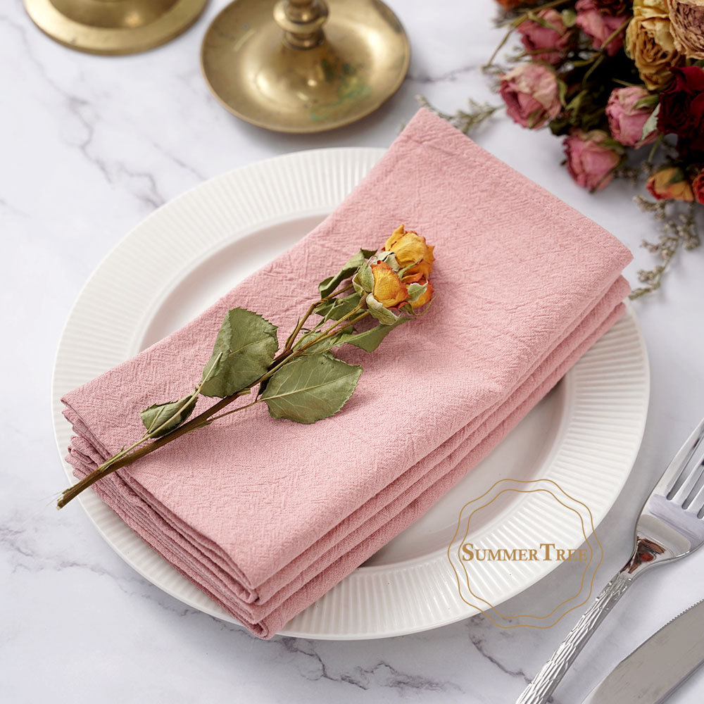 24개입 40cm X 40cm 천 냅킨 세탁 가능 재사 - Linen Napkin Set 리뷰 및 가격
