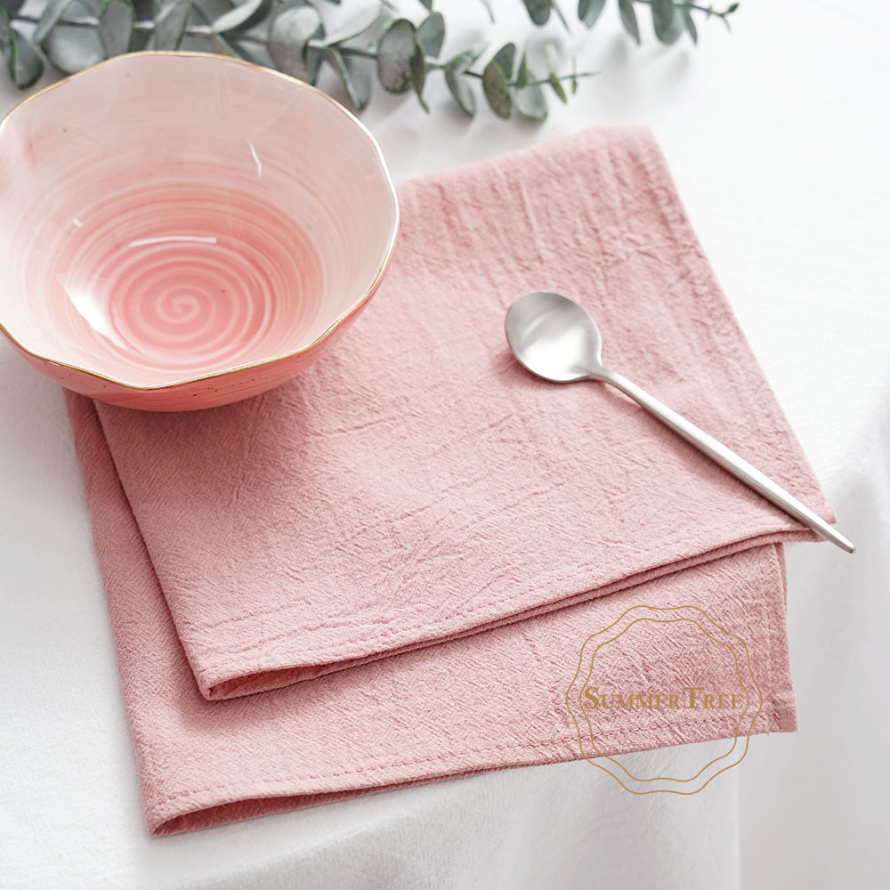 24개입 40cm X 40cm 천 냅킨 세탁 가능 재사 - Linen Napkin Set 리뷰 및 가격
