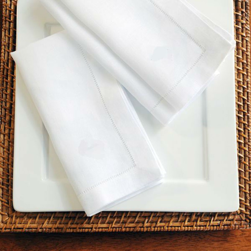 6 조각 흰색 Hemstitch 냅킨 칵테일 냅킨 파티 - Linen Napkin Set 리뷰 및 가격