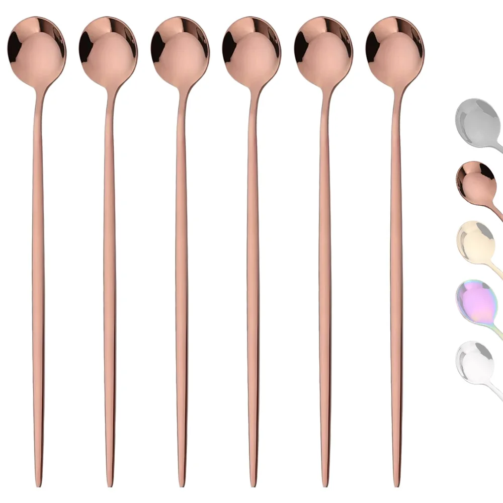 스테인리스 스틸 로즈 골드 커트레이 세트, 긴 손잡이, - Gold Cutlery Flatware 리뷰 및 가격