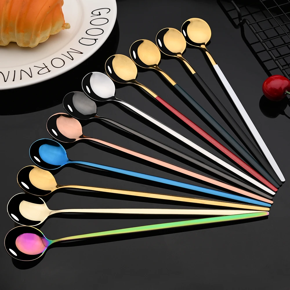 스테인리스 스틸 로즈 골드 커트레이 세트, 긴 손잡이, - Gold Cutlery Flatware 리뷰 및 가격