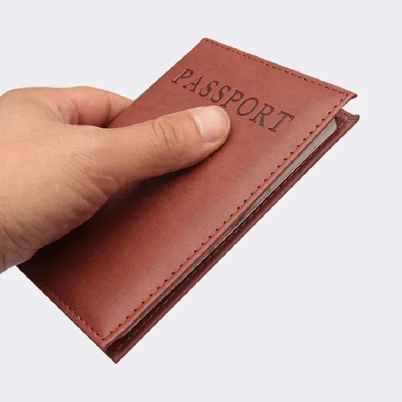 패션 여성 남성 여권 커버 Pu 가죽 솔리드 컬러 여행 - Leather Passport Cover 리뷰 및 가격