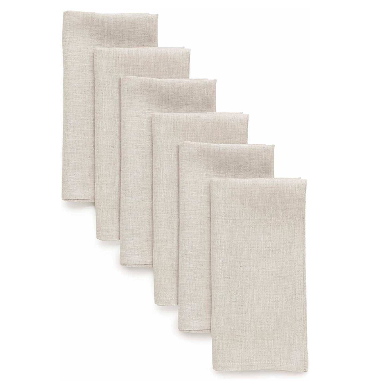 6개 100% 린넨 디너 냅킨 자연 냅킨 부드럽고 흡수 - Linen Napkin Set 리뷰 및 가격