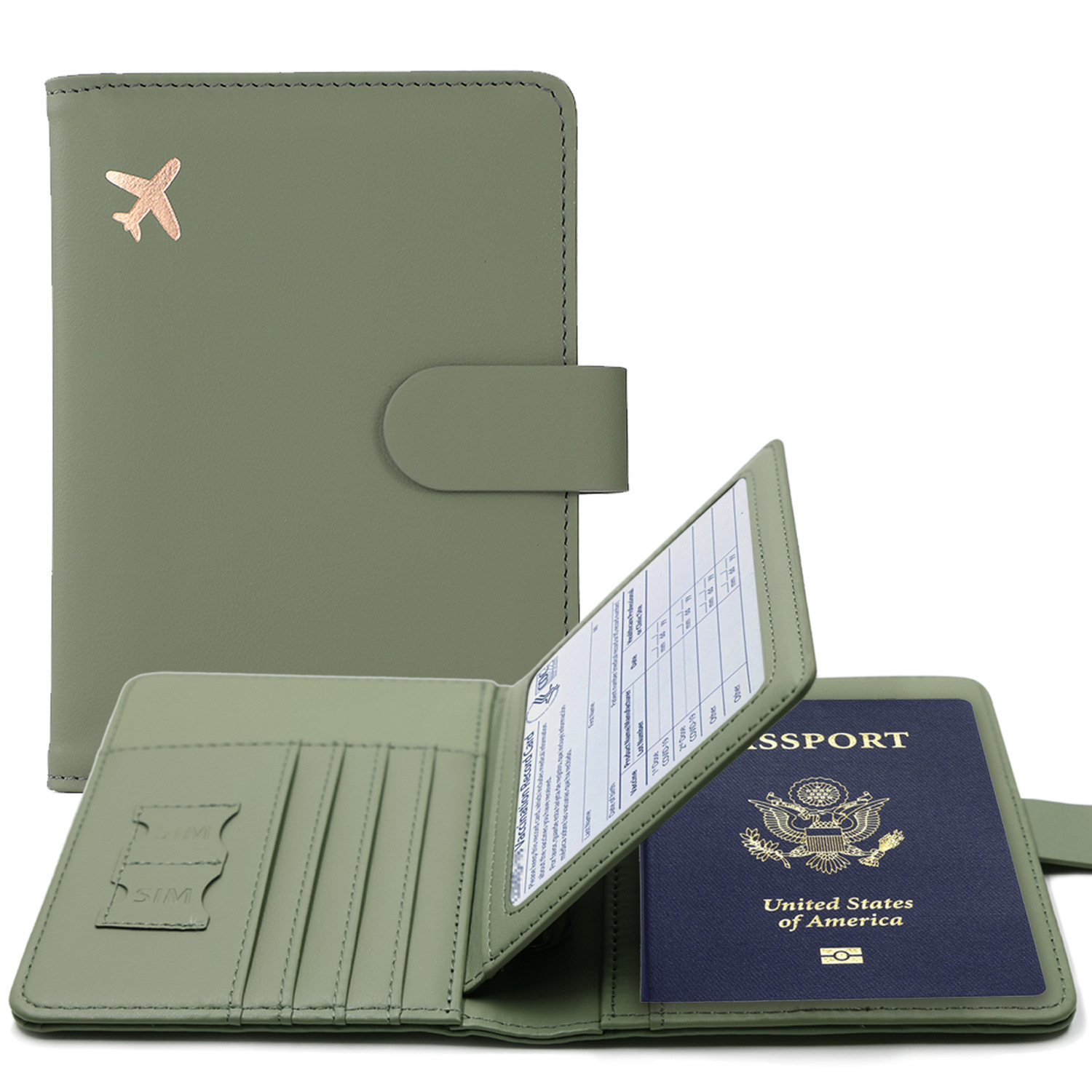 RFID 여권 커버 케이스 여권 홀더 다기능 여권 지갑 - Leather Passport Cover 리뷰 및 가격