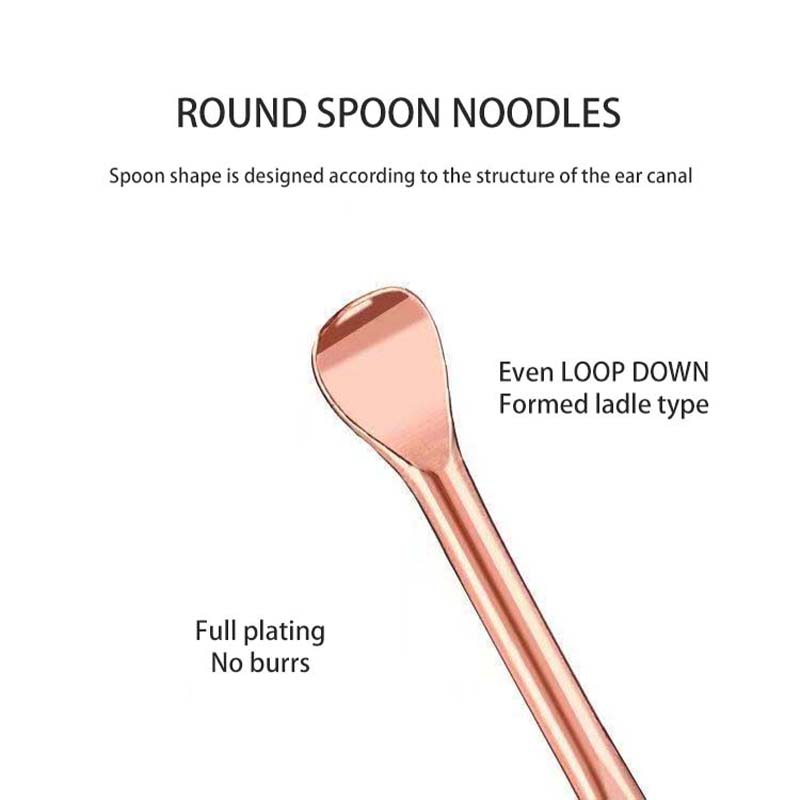 로즈 골드 스테인레스 스틸 나선형 Earpick 귀 국 - Gold Cutlery Flatware 리뷰 및 가격