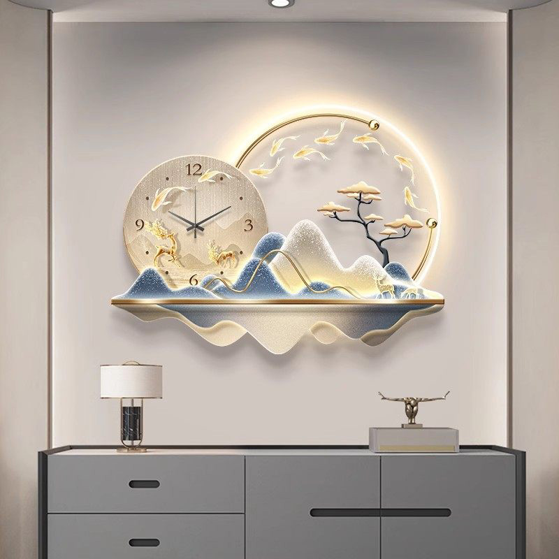 아트 벽화 LED 시계 벽걸이 고급 디자인 미니멀리스트 - Luxury Lifestyle Aesthetic 리뷰 및 가격