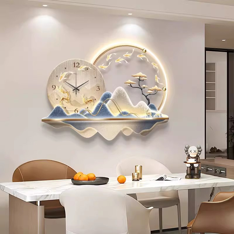 아트 벽화 LED 시계 벽걸이 고급 디자인 미니멀리스트 - Luxury Lifestyle Aesthetic 리뷰 및 가격