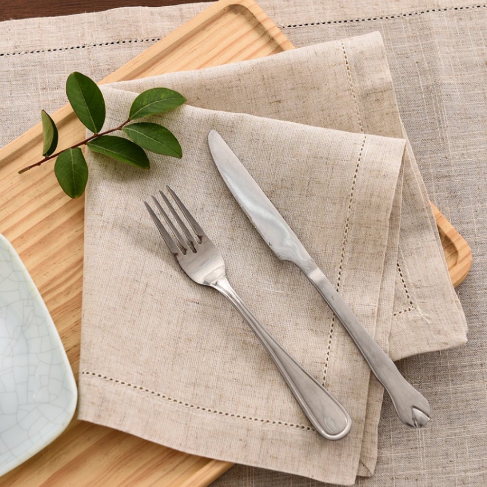1/5/10개 헤밍스티치 리넨 카키 냅킨 천 냅킨 자연 - Linen Napkin Set 리뷰 및 가격