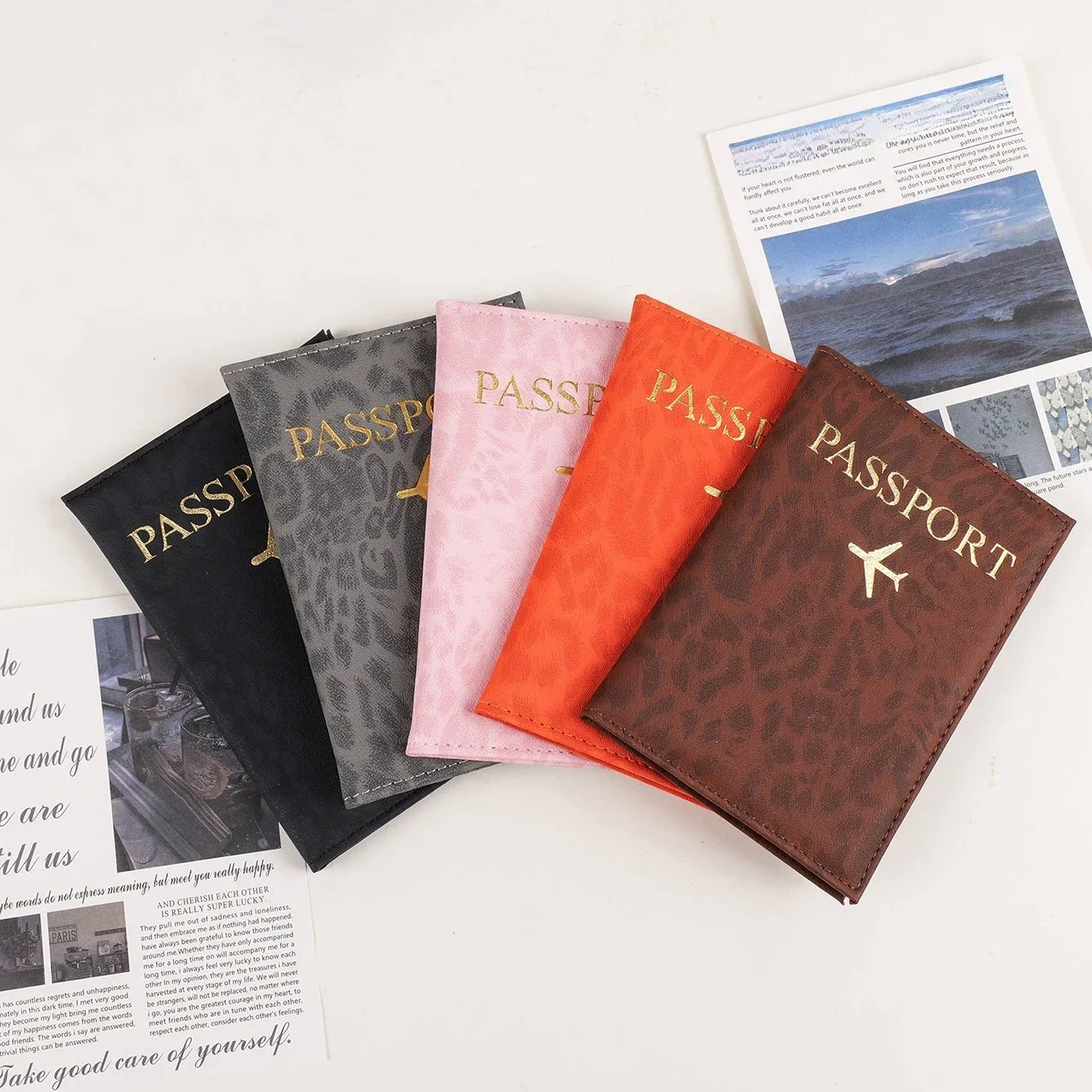 레오파드 프린트 여행용 여권 홀더 커버 케이스 여성용  - Leather Passport Cover 리뷰 및 가격