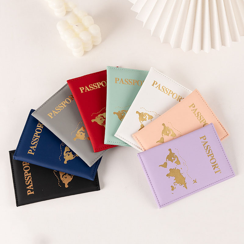패션 여권 보호 커버 월드 패턴 여행 여권 홀더 지갑  - Leather Passport Cover 리뷰 및 가격