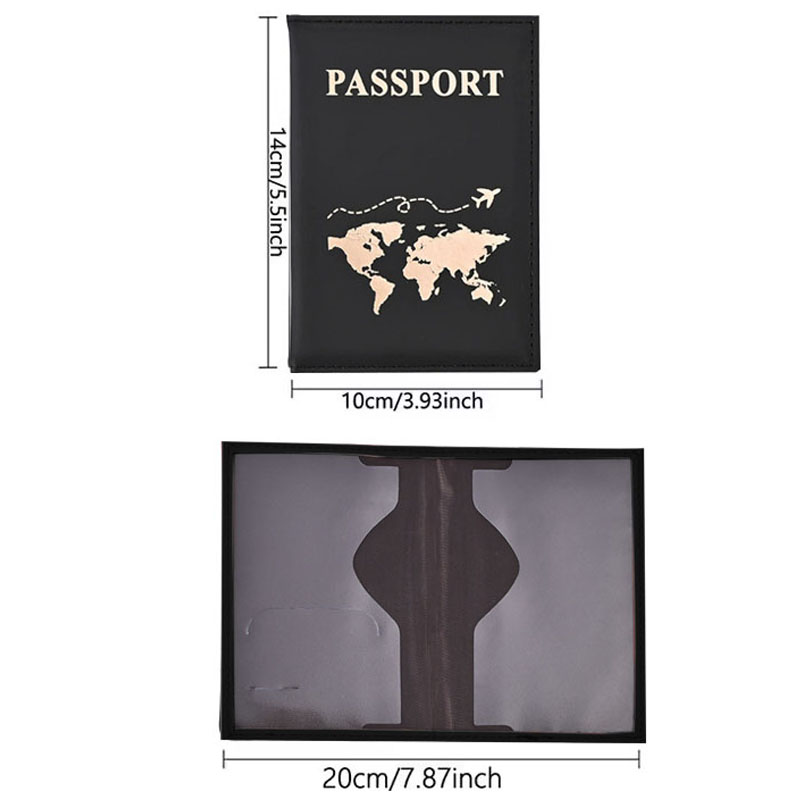 패션 여권 보호 커버 월드 패턴 여행 여권 홀더 지갑  - Leather Passport Cover 리뷰 및 가격