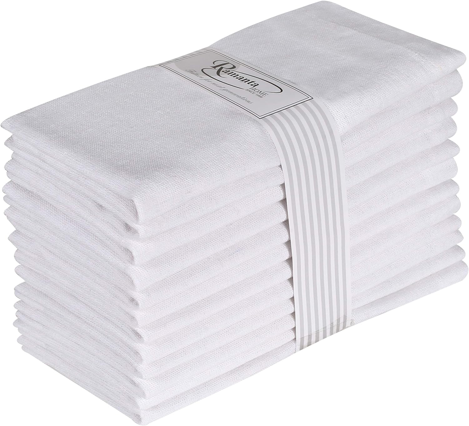6개 100% 면 디너 냅킨 흰색 냅킨 부드럽고 흡수성 - Linen Napkin Set 리뷰 및 가격